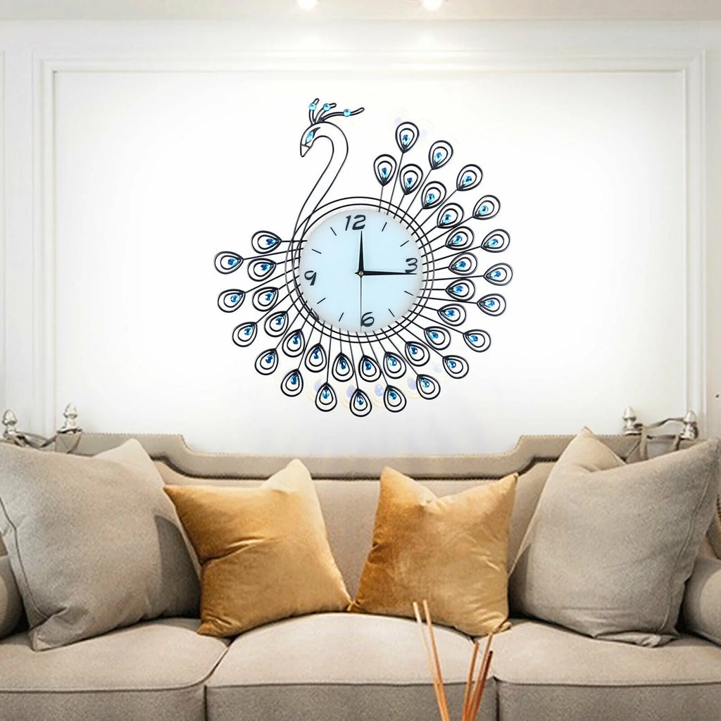 20" 3D Metal Crystal Wall Clock D972