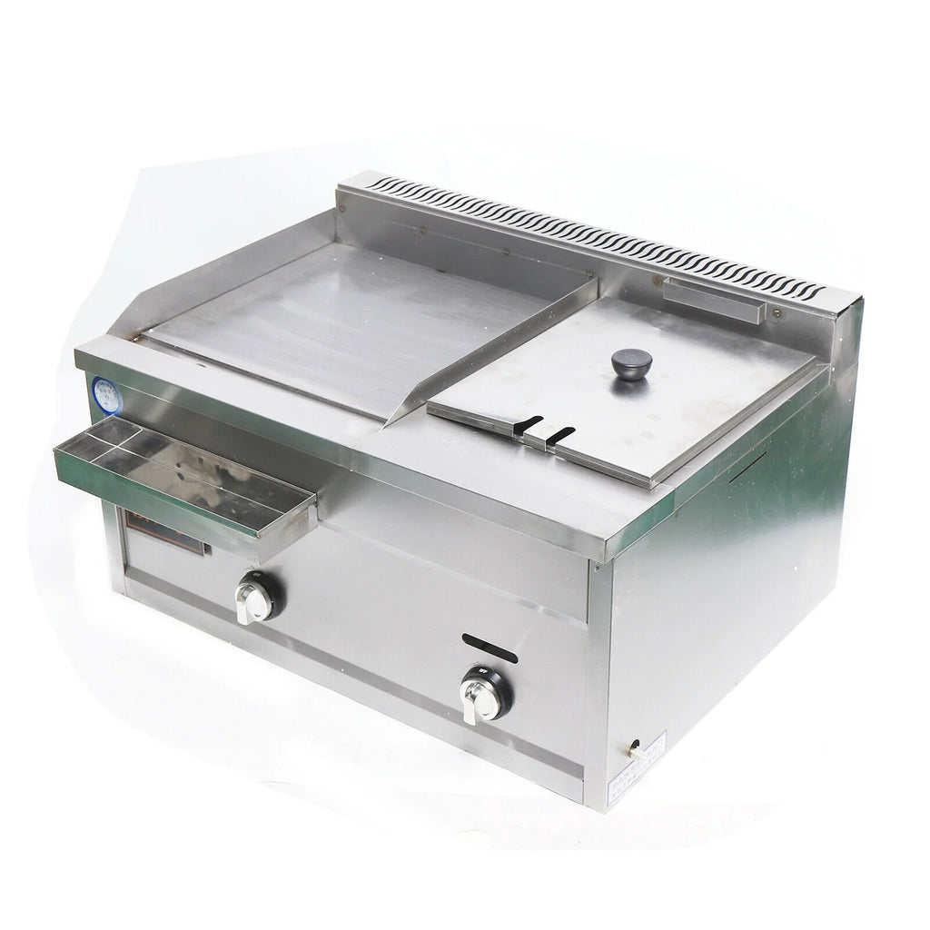 Multi-function Deep Fryer Stainless Steel with Portable Griddle U2896