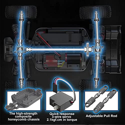 1/16 4WD Brushless RC Buggy with 2S 2000 mAh Battery L24034