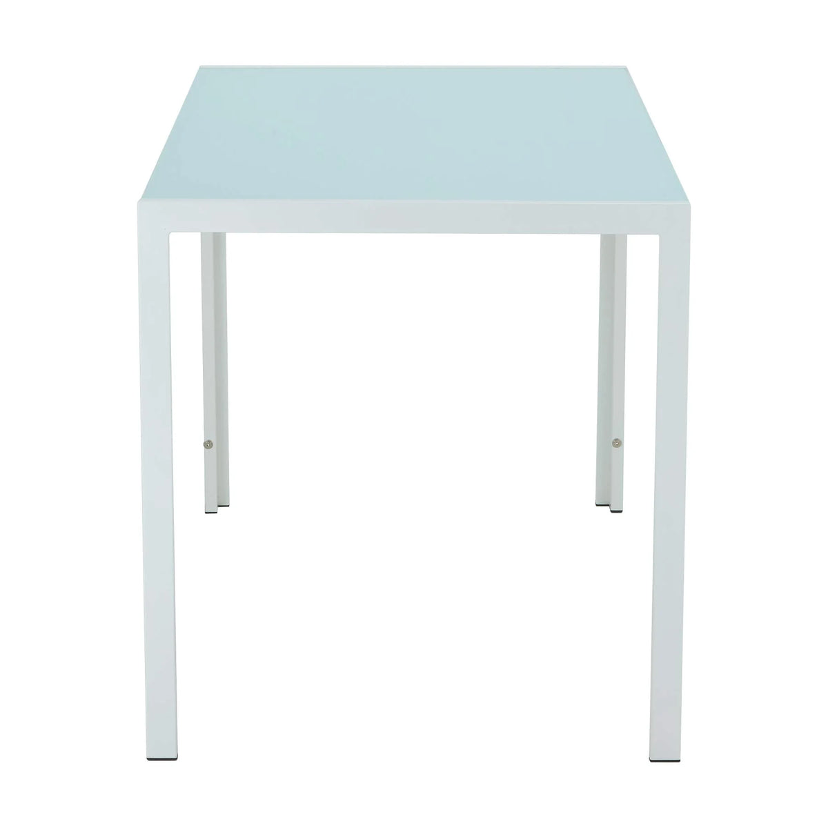 White Tempered Glass Computer Desk Z98107