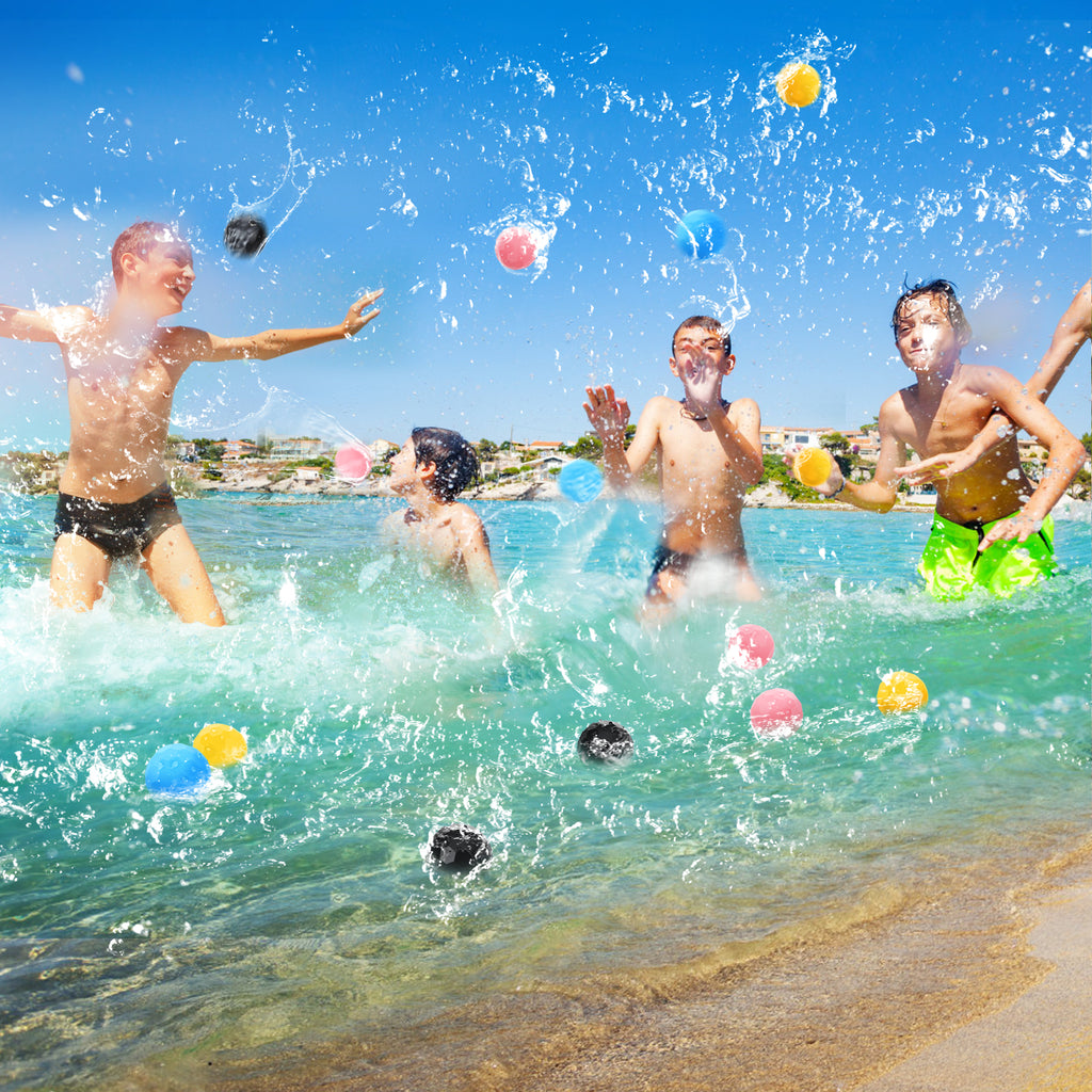24 Pcs Water Childrens Toys Small Balls Reusable Balloons C30548
