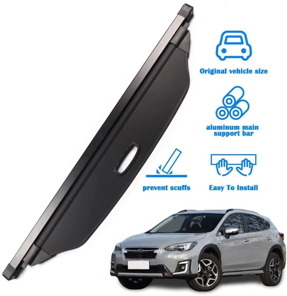 Retractable Cargo Cover for Subaru Crosstrek Impreza, Black L51621