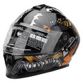 Dual Visor Full Face Flip Motorcycle Helmet D13742