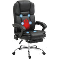 Black PU Leather Massage Office Chair with Heat J9842