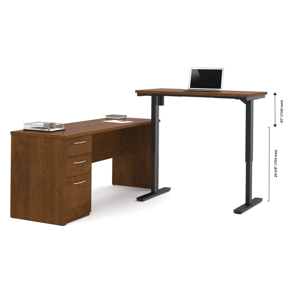 Height Adjustable L-Shaped Computer Desk E92384