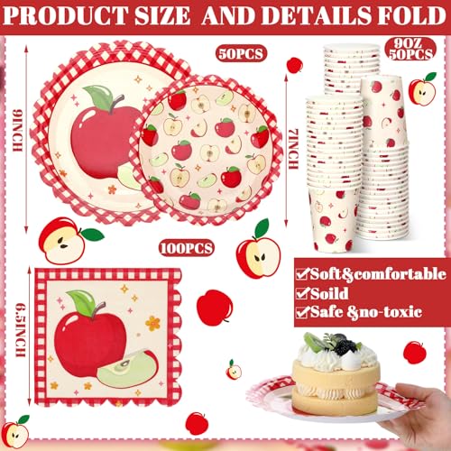 250 Pcs Fall Disposable Tableware Set Serves 50 K297