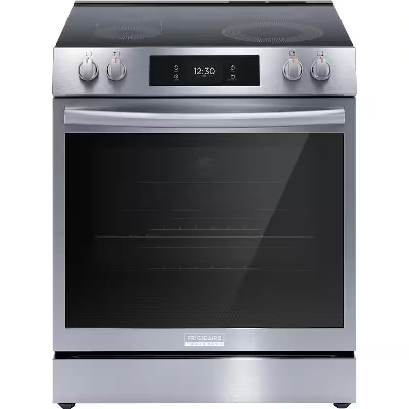 30 in. 6.2 cu.ft. 5 Element Slide-In Electric Range with Convection and Air Fry Stainless Steel N156